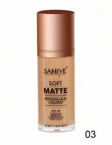 Base de Maquillaje de Larga Duración – Cobertura Media a Alta con Acabado Natural y Mate, Fórmula Resistente al Sudor y la Humedad, No Transfiere y Minimiza Poros e Imperfecciones – Textura Ligera y Cómoda para Todo Tipo de Piel, Ideal para Uso Diario o Profesional – Disponible en Tonos Versátiles para un Match Perfecto – Con Ingredientes Hidratantes que Cuidadan la Piel Mientras Unifican el Tono – Aplicación Uniforme con Brocha, Esponja o Dedos – Look Impecable por Hasta 24 Horas