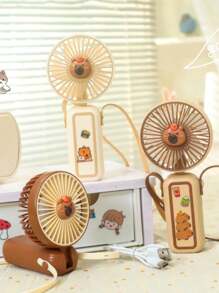 Customized Minimalist Hidden Stand Desktop Portable Small Fan With Three Levels Of High Wind Power, Student Summer Travel Portable Fan Back To School