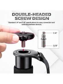 This 61-Inch Monopod Is A Photography Monopod Made Of Aluminum Alloy. It Has 5 Adjustable Height Sections, Is Lightweight And Portable. It Is A Camera Accessory Suitable For Canon, Nikon, And Mirrorless Cameras And DSLRs, And It Is Easy To Carry. It Is Also Suitable For Activities Such As Mountain Climbing. - Black - View 7