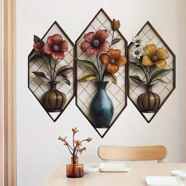 Pegatinas adhesivas para pared con plantas colgantes decorativas, decoración moderna y creativa para porche, sala de estar, balcón, restaurante, habitación, hogar, baño, cocina