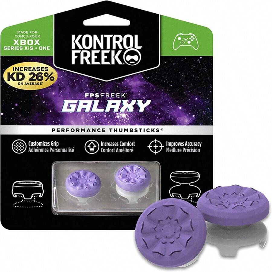 NEW Factory Wholesale Freek Galaxy Performance Thumb Grip Caps Silicone Analog Stick Caps Cover For X-ONE Series S/X Controller Silicone Cap - màu đen - Xem 1