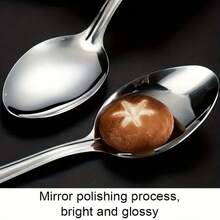 1pc/2pcs Stainless Steel Serving Spoon - Large Size, Ergonomic Metal Self-Serve Spoon, Suitable For Hotel, Cafeteria, Home Use And Outdoor Picnic, Elegant And Durable