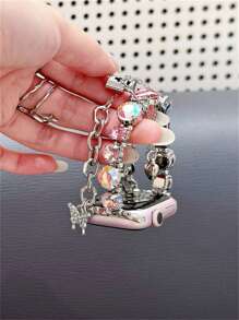 Nuevo brazalete con tira de cristal rhinestone compatible con correas de 38/40/41/42/44/45/46/49mm para Ultra/Se10/9/8/7/6/5/4/3/2/1