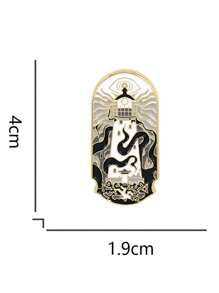 1 Peça Broche de Liga de Zinco com Desenho de Polvo e Farol, Alfinete de Esmalte Gótico, Decoração Casual Única para Jaqueta, Mochila, Bolsa Escolar Kpop, Bolsa de Suprimentos de Professor, Acessórios de Escritório, Camisas, Joias, Acessórios de Outono-Inverno, Adequado para Adolescentes, Jovens, Homens, Casual, Outdoor, Atlético, Férias, Presentes de Formatura, Aniversário, Roupas Diárias, Prendas Engraçadas e Fofas para Professores, Acessórios de Halloween, Dia dos Professores, Acessórios de Fantasia, Presentes de Natal para Homens, Alfinetes de Bolsa