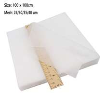 1pc 100X100cm PVA Fiber Water Soluble Embroidery Stabiliser Film Fabric Sewing Craft Supplies Use For Pesticide Packaging Etc - White - View 8
