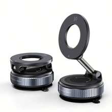 360° Rotating Magnetic Phone Stand, Foldable & Telescopic, ABS Material, Non-Waterproof, Perfect For Car, Shower, Travel, Gym, Smooth Mirror - Adjustable And Rotatable Stand, Phone Holder | Modern Phone Stand | Adjustable Stand PS:Only Suitable For Installation And Use In Locations With Smooth Surfaces