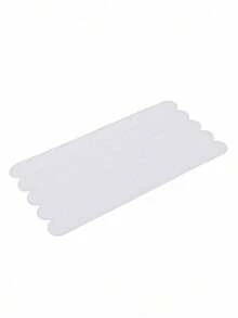 5pcs Transparent Non-Slip Stickers For Bathroom, Shower, And Stairs - Versatile Sizes & Shapes, Easy ApplyBathroom Accessories Bathroom Organizer - White - View 8