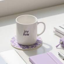 This Ceramic Mug Features An INS-Style Design With A Creamy Texture And English Sentences On It. It Can Be Used To Hold Milk, Coffee, Tea, And Other Beverages. It Is Particularly Suitable For Multiple Scenarios Like At Home And In The Office, And Can Be Used Both In Summer And Winter. Back To School