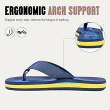 FITORY Men's Flip-Flops, Thongs Sandals Comfort Slippers For Beach