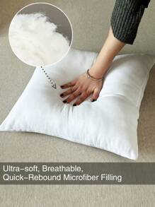 1 Stück Kisseneinsatz, Kissenauskleidung, Kissen mit Daunen-Alternative, dekorative Kissenhüllen, geeignet für Wohnzimmer, Schlafzimmer, Sofa Dekoration, Kissen, Sitzkissen, Lendenwirbelstütze, für alle Jahreszeiten, hypoallergen gefülltes quadratisches Kissen, Geschenke, Geburtstag Abschluss (Bitte wählen Sie die Einlagengröße, die zu Ihrem Kissenüberzug passt, für einen besseren Sitz) Heimdekoration Schlafzimmerdekoration Raumdekoration Ästhetische Raumdekoration Wohnzimmerdekoration