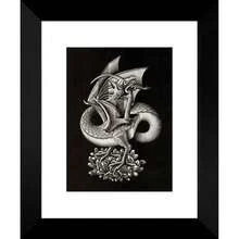 Impresión artística enmarcada de 20x24 "Dragón" por M.C. Escher - Multicolor - Ver 2