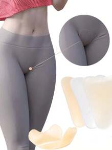 2 Confezioni di adesivi in silicone senza cuciture antiscivolo per protezione intima, per donna, traspiranti e confortevoli, adatti per costumi da bagno, pantaloni yoga, abbigliamento da tennis, bikini