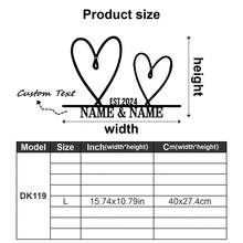 1pc Customized Heart-Shaped Sign, Personalized Wedding Gift, Metal Heart-Shaped Sign, Engravable Name And Date, Wedding Date Sign, Engagement Announcement Sign, Anniversary Gift, Suitable For Home, Living Room, Wall, Bedroom, Bathroom, Kitchen, House, Office Decor, Personalized Gift, Create Warm Home Atmosphere - Multicolor - View 40