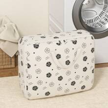 Large-Size Foldable Multifunctional Non-Woven Quilt Storage Bag, Clothing Storage Bag, A Good Choice For Family Storage, Suitable For Storing Quilts, Blankets, Towels, Clothes, Pants And Daily Necessities.