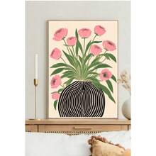 1pc Floral Poster Matisse Wall Art Pastel Print Flower Paintings In Vases Color Paintings Home Room Decoration Gifts No Frame - Multicolor - View 8