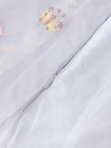 Balabala Girls' Dress Children's Summer Embroidered Princess Dress Stylish Chic - Purple - View 5