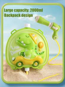 Mochila de agua, juguete de agua para exteriores, lanzador de agua para niños, pistola de agua con tanque de mochila de alta capacidad de 2000ml que tiene correas ajustables, con un alcance de 8 metros, para actividades de juego con agua de verano para niños y niñas mayores de 3 años, juguetes para fiestas en la piscina, batallas con pistolas de agua