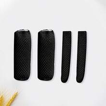 4pcs Set Universal 4-Season Handlebar Grip Covers, Non-Slip Sweat-Absorbent Bike Motorcycle Handlebar Sleeve, Breathable & Comfortable