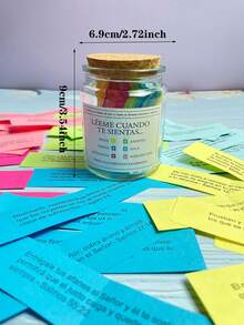 Bible Scripture Glass Jar 1 pieza Regalos cristianos para el Día de la Madre para mujeres y hombres, Frasco con versículos bíblicos, Frasco "Léeme cuando" con versículos bíblicos para emociones y sentimientos, Regalos religiosos para estudios bíblicos de la iglesia para mujeres, hombres, mamá, papá, hermana, amigo, un frasco de vidrio con versículos bíblicos codificados por color, que contiene versículos bíblicos en español - Multicolor - Ver 3