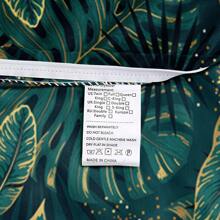 2/3pcs 3D Plants Print Duvet Cover Set Green Leaf Patterned Bedding Set(Size 135x200 Only 1 Pillowcase)