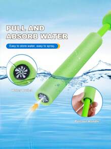 4/6pcs Water Blaster Foam Blaster Toy Gun, Super Soaker Foaming Blasting Toy With Plastic Handle, Summer Outdoor Swimming Pool, Backyard, Beach Water Fighting Toy, Hawaii Party Supplies - Random Color