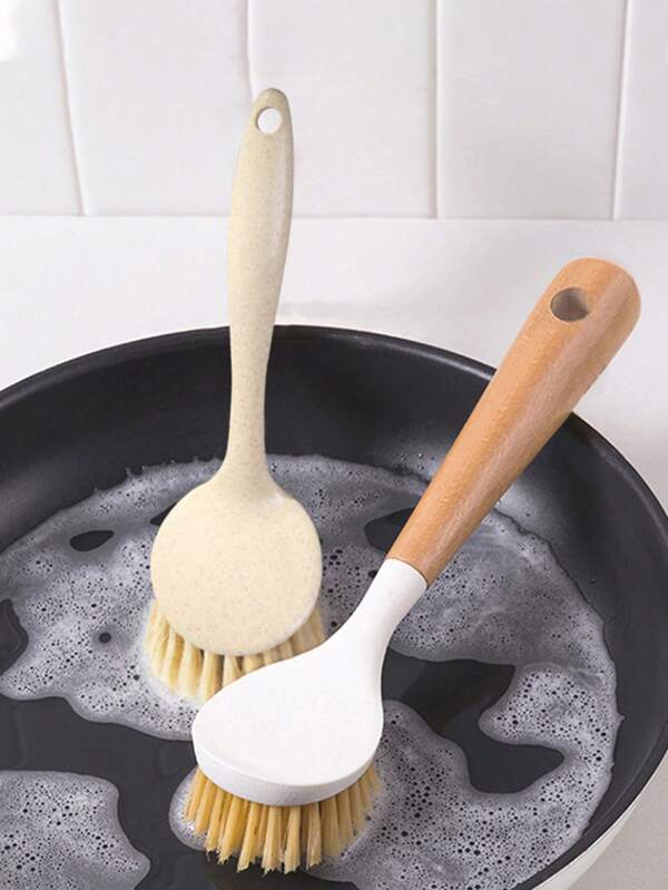 Multi-Functional Long-Handled Kitchen Cleaning Brush - Durable Bristles, Suitable For Pots, Dishes, And Pans - Ideal For Use In Bathrooms, Bedrooms, Living Rooms, And Outdoors, Powerful Kitchen Cleaning Brush.