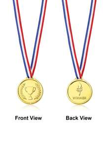 5/10/15/20/30 piezas de Medallas doradas de plástico para ganadores de competiciones deportivas, medallas del Juego de la Antorcha Dorada, medallas de Campeones, premios de Juegos de Equipo