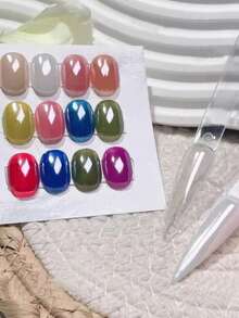 1 瓶 0.5 克白色镀铬指甲粉超光泽清晰镜面效果光滑珍珠闪光颜料白冰透明月光粉 - 白色 - 查看 6