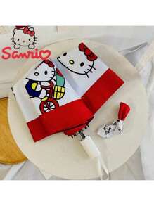 Sanrio Sanrio Hello Kitty Automatic Umbrella - UV Protection, Waterproof, Foldable Sun Parasol With 8 Ribs, Sanrio Summer Cooling,Beach,Travel