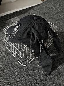 DareSee 1pc Women's New Y2K Distressed Rabbit Ear Baseball Cap, Punk Street Hip Hop Style Snapback Hat MusicFest Y2KFest Back To School Autumn Christmas Christmas Winter Christmas Gifts