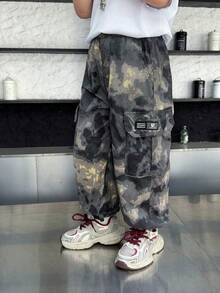 Boys' Lightweight Loose Fit Ice Silk Drawstring Pants, Summer - Multicolor - View 8