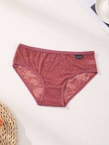 6条装 女士性感蕾丝拼接无缝低腰透气运动内裤 - 彩色 - 查看 9
