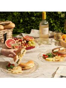 25 pièces de papier doré pailleté, plateau à salade et couverts, plateaux de 10,25 pouces et 7,5 pouces, convenant aux célébrations, fêtes, événements extérieurs, mariages, restaurants et fournitures scolaires