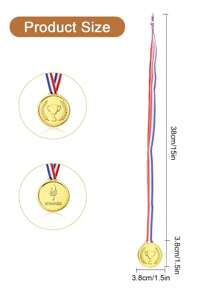 5/10/15/20/30 piezas de Medallas doradas de plástico para ganadores de competiciones deportivas, medallas del Juego de la Antorcha Dorada, medallas de Campeones, premios de Juegos de Equipo