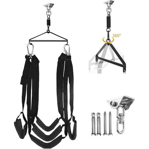 Altalena dell'amore, altalena sessuale per il soffitto, giocattolo sessuale per coppie sesso estremo, altalena sessuale per adulti, giocattolo sessuale per entrambi, set di giocattoli sessuali per coppia, set di altalena sessuale con cuscini extra larghi