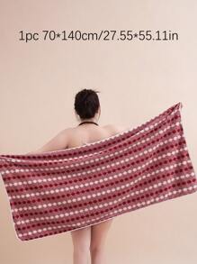 1/2/3 piezas Juego de toallas a rayas de poliéster, toallas de mano/rostro de felpa coral suaves y de secado rápido, toallas de baño súper absorbentes, adecuadas para baño, piscina, gimnasio, decoración de baño, decoración de otoño, vuelta al colegio, para salón de belleza, hogar y baño
