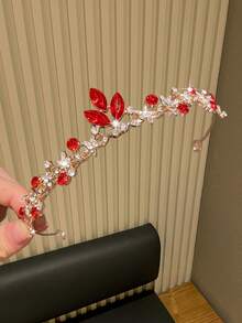 1/2pcs Women's Fashion Crystal Crown, High-End, Suitable For Model Runway, Bride Wear, Birthday Party Tiara Hair Garland Costume Crown