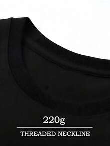 Para hombre,Camisa con Letra "The Wolf Man" y Caricatura de un Hombre Lobo,Camiseta casual de cuello redondo y manga corta con estampado,adecuada para uso diario en primavera y verano,unisex - Negro - Ver 3