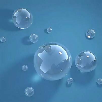 Transparent Acrylic Ball Photography Background Props Cosmetics Manicure Photo Backdrops Geometric Three-Dimensional Crystal Ball Decoration Ornament