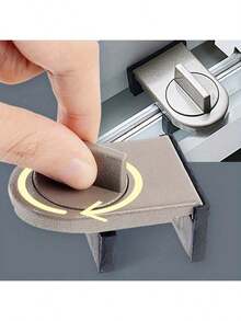 2pcs Heavy Duty Aluminum Alloy Lock For Sliding Doors & Windows - Reinforced Anti-Theft, Child Anti-Pinch And Anti-Fall Functions, For Home Security - Multicolor - View 14