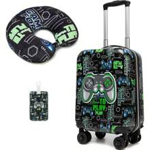 1pc Card Holder /5PCS Cute Luggage Set 5 Piece Suitcase Set 16inch Hardside Luggage With Spinner Wheels Boys Carry On Luggage Travel Rolling Luggage Carry On Luggage Airline Approved Vacation Travel Accessories Summer Travel Essentials Bag For School School Accessories School Stuff