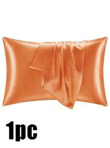 Luxurious Silky Soft Pillowcase - Breathable Skin-Friendly Cool Feel, Solid Color With Envelope Closure - Machine Washable Bedding Washed Silk Pillowcase Single Ice Silk Satin Silk Faux Silk Pillowcase Christmas Gift