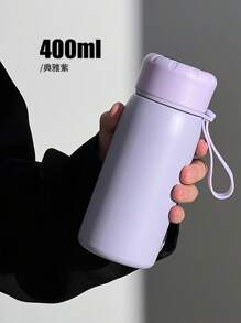 400ml Smart Temperature Display Tumbler - Stainless Steel Ice Cold Cup With Handle, Leakproof & Portable For Outdoor, Travel, Gym - Keep Drinks Cold 24H+ (Iced Coffee, Smoothie, Water)