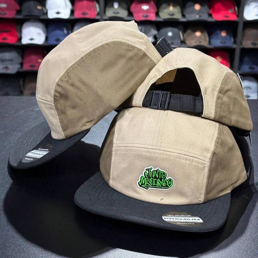 ORIGINAL 5 PANEL FIVE PANEL CAP TOGETHER AND MIXED - STRAPBACK ADJUSTMENT - Naranja Coral - Ver 1
