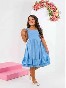 Vestido Infantil Natal Branco Festa Formatura