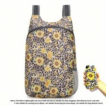 Zaino pieghevole floreale leggero da 20L, adatto per campeggio all'aperto, viaggio, ultra sottile, multifunzionale, adatto per escursioni, viaggi, lavoro, shopping | Realizzato in tessuto di poliestere durevole, cinturino regolabile, unisex, adatto per uso quotidiano, regalo perfetto per studenti e viaggiatori