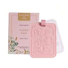 1pc Refillable Hanging Air Freshener - 30-Day Floral Scent For Car Closet Shoe, Long Lasting Vehicle Accessory With Gift Ribbon