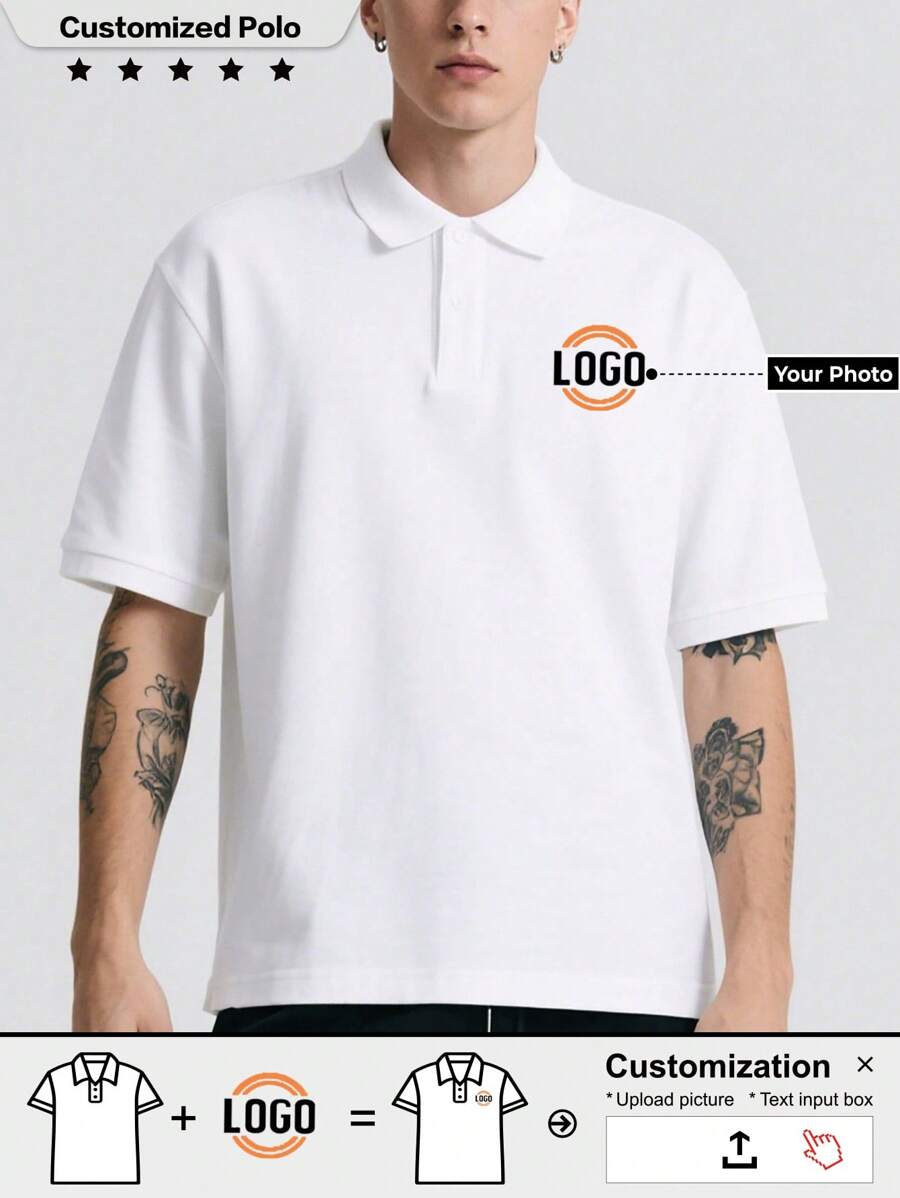 Customize Men's Polo Shirts, Upload Creative Pictures, Personalized Text, Birthday Gifts, Business, Workwear, Team,Stylish,Fashion,Hipster,Casual,Minimal Chic,Personalized,Customized,Custom,Unique,Guy Costumes,Capsule Wardrobe,Men Basic/Street Style,Ideal Gifts For Him,Boyfriend,Family,Friends,For Birthdays,For Vacation/Holiday,For School/Competition,For Sports/Climbing