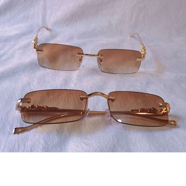 Óculos de Sol Trig Lupa Metal Feminino Fashion Quadrado  Nenhum  Casual  Vintage