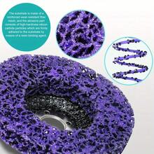 4/5 Inch, 2pcs Angle Grinder Quick Change Abrasive Discs, High Carbon Steel Wire Paint Stripping Wheels, Metal Rust Removal, Welding Oxide Layer Cleaning, Auto Repair Surface Treatment Tools, Anti-Clogging Anti-Splash Design, Heavy Duty Steel Wire Polishing Wheels, Efficient Wall Paint Stripping Tool, Quick Release Grinding Kit, Multi-Scene Cleaning Wheel Set - Multicolor - View 5